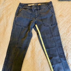 Pilcro and the Letterpress Cargo Pants Blue Size 28